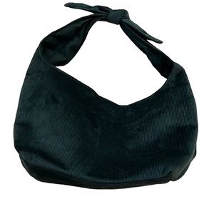 NWOT Neiman Marcus corduroy bag. Gorgeous deep green. Casual to evening.